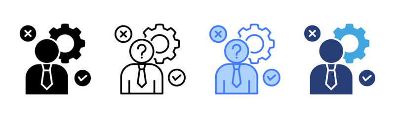 Hypothesis icon sheet multiple style collection