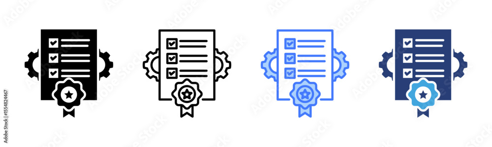 Poster Standard icon sheet multiple style collection