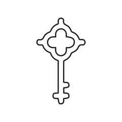 key Church line icon