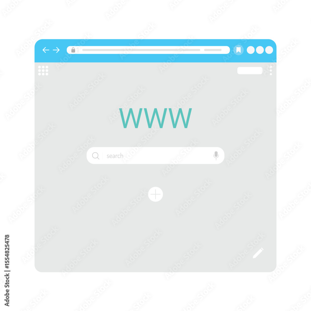 Poster web browser icon vector design.