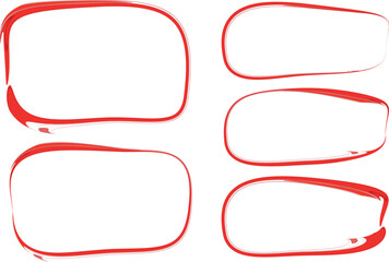 red color abstract creative rectangular text box frames