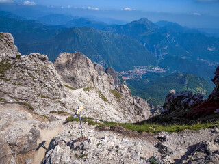 Rugged Alpine Peaks And Verdant Valleys In The Grigna Massif: Scenic Mountain Landscape In Lombardy...