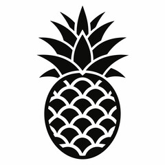 Obraz premium Pineapple isolated on white background