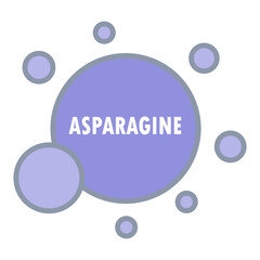 asparagine amino acid molecule