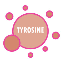 Tyrosine amino acid molecule 
