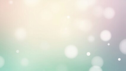 Fototapeta premium Pastel Bokeh Background Soft Peach Green White Blurred Lights