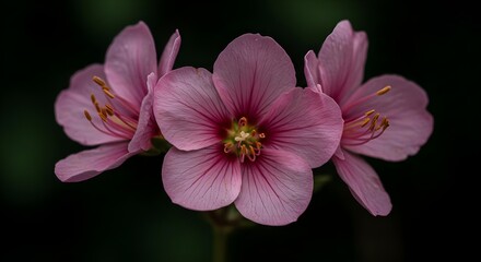 Pink flowers, Flower, Blossoms, Delicate Pink Flowers in Bloom
