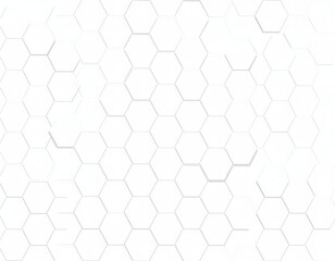 A seamless white honeycomb pattern featuring 3D hexagonal tiles with subtle shadows. The clean, geometric surface offers a modern, minimalist look ideal for abstract and architectural themes.