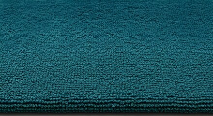 Teal, Turquoise, Blue, Teal Textured Bath Mat Close-Up