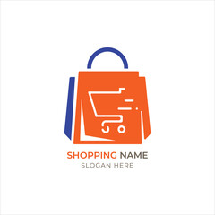 Unique logo icon design for ecommerce and online shop