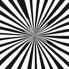 Dynamic Black and White Radiating Stripes Background for Graphic Design and Web Projects
