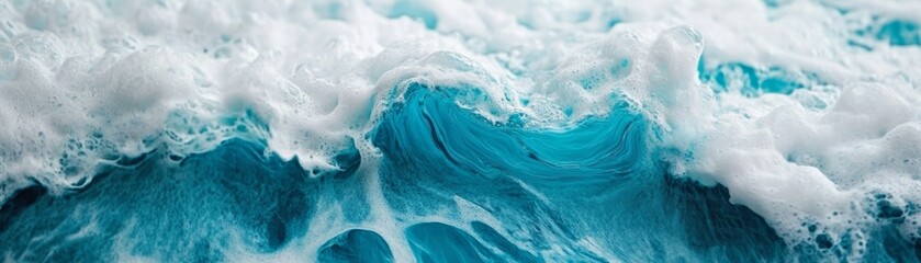 Ocean Wave Foam Texture Abstract Blue Water, ocean, wave