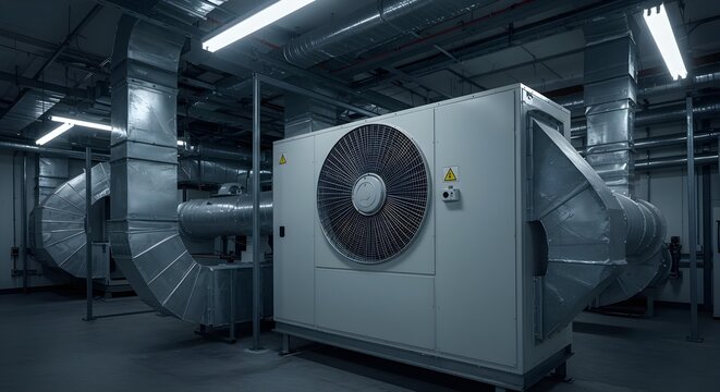 Hvac, Air conditioning, Ventilation, Industrial HVAC System in Modern Building