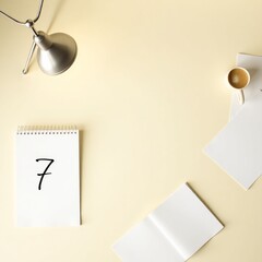 notebook and pen on the table