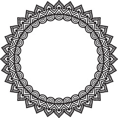 Beautiful flower art and mandala vector design