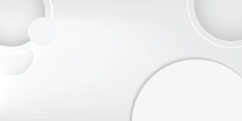 White background abstract art vector illustration with shapes.