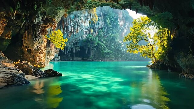 emerald cave lagoon video