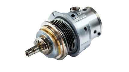 Starter motor for engine ignition, Transparent background, PNG file