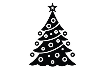christmas tree vector illustration