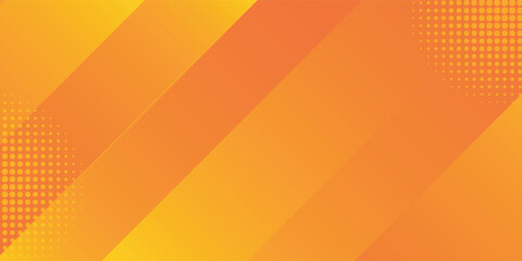 Fresh orange abstract background geometry shine and layer element vector for presentation design