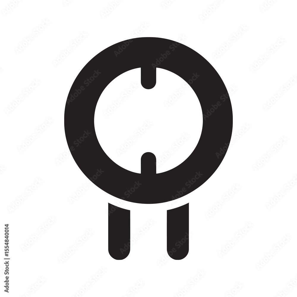 Poster power button icon for turning on or off an electronic device start and stop switch for technology an