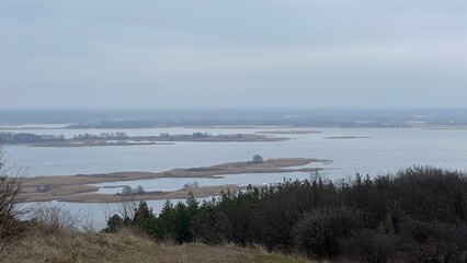 view of the river Ukraine Dnipro river