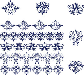 Beautiful flower art and mandala vector design