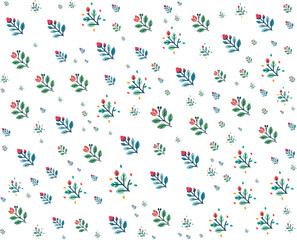 seamless pattern with floral