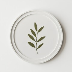 Modern Minimalist Green Leaf Wall Decor for Home Interiors