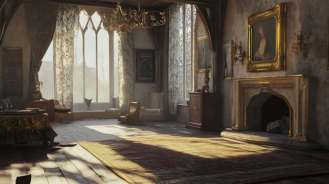 The scene was rendered with photorealistic shaders and lighting