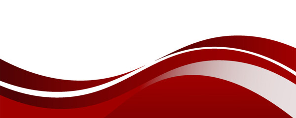 Vector red line background curve element with white space for text and message design, overlapping layers, vector