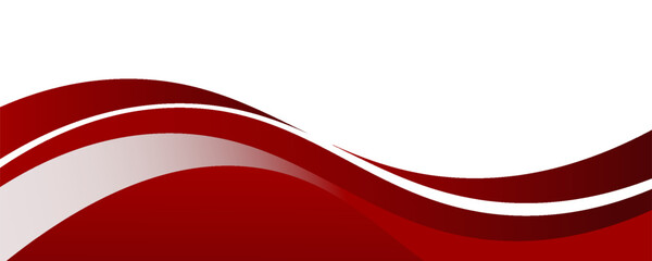 Vector red line background curve element with white space for text and message design, overlapping layers, vector