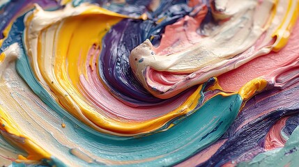 Creative collaboration in abstract art creation studio digital artwork vibrant colors close-up perspective