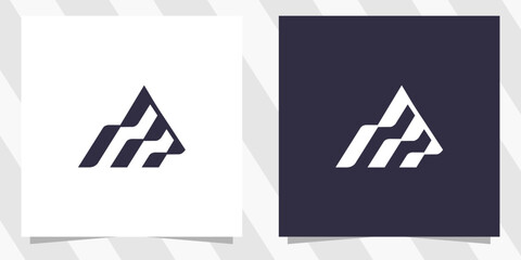 letter m logo design vector