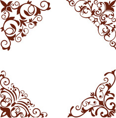 Beautiful flower art and mandala vector design