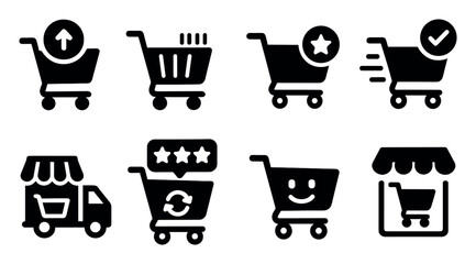 Barbecue and grill solid icon set: steak, food, bbq collection