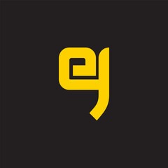 letter eg simple lines lowercase logo vector