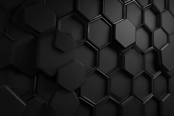Abstract dark hexagonal pattern background texture
