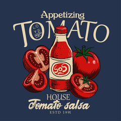 Tomato vegetable artwork for t shirt print, Red tomato vintage t-shirt design, Blooming tomatoes art,  food graphic, vintage retro Tasty food for design, Positive vibes, Fresh vegan food,