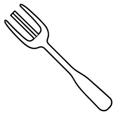 Minimal Fork Line Art Design