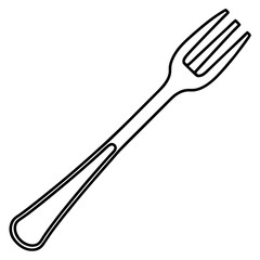 Minimal Fork Line Art Design
