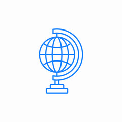 globe stand icon sign vector