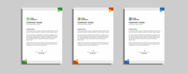 modern corporate letterhead template design