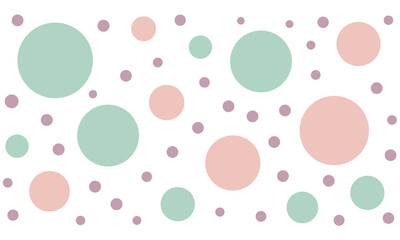 Pastel Polka Dot Seamless Pattern – Soft Color Circle Vector Design