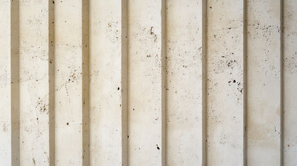 Smooth textured concrete wall with vertical grooves, natural cement finish, modern architectural detail