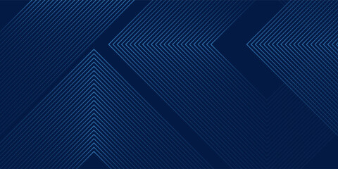 Blue  abackground with glowing arrow lines. Simple shiny blue geometric lines design. Technology futuristic modern