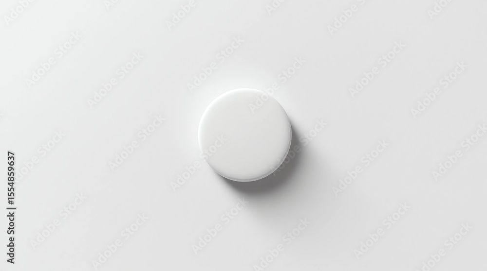 Poster 3d white isolated background texture. art 3d rendering interior. realistic blank round and reflectio