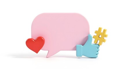 Pink piggy bank with euro coin and romantic heart-themed design