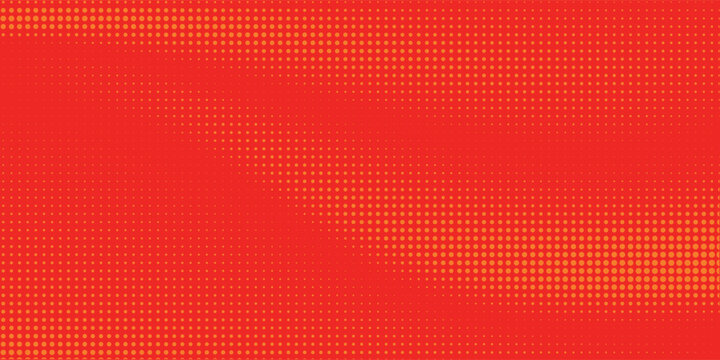 Dots halftone orange color pattern gradient texture with technology digital background. Dots pop art comics with summer background.