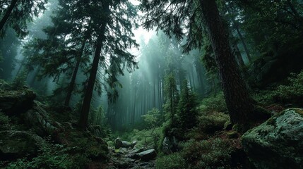 sunlight coming through the trees